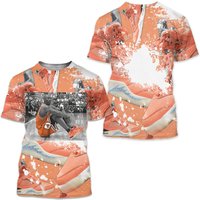 Orange Basketball Shoes Goat Number 23 Unisex Sneaker Shirt Match Crimson Bliss 5s Tee — Mens T Shirts
