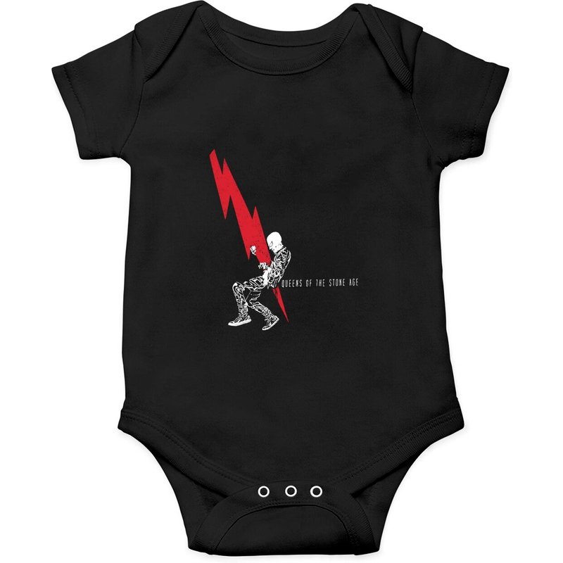 Queens Of The Stone Age Unisex Onesies: Lightning Dude — Bodys bébé