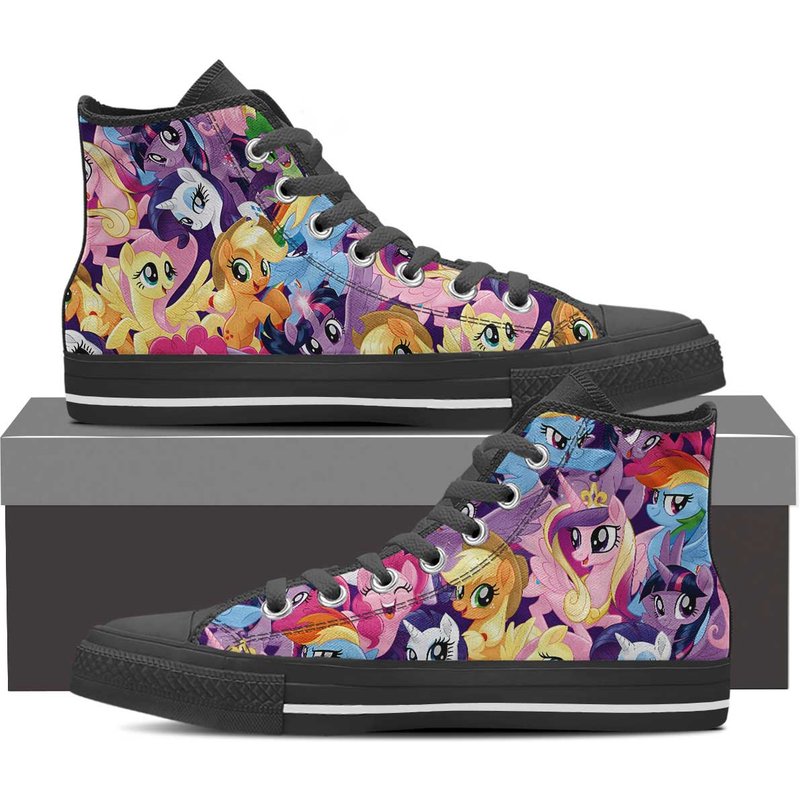 Canvas Shoes Trainers, Kids To Adults, Hand Customised With My Little Pony — Chaussures décontractées pour hommes