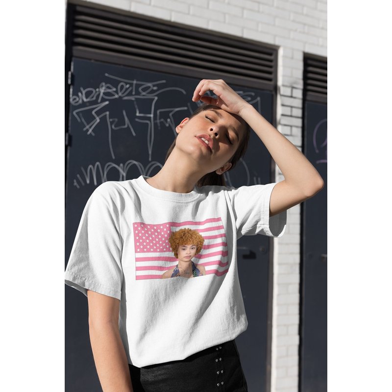 Ice Spice Usa Flag Shirt, Ice Spice Vintage Graphic — T-shirts pour hommes