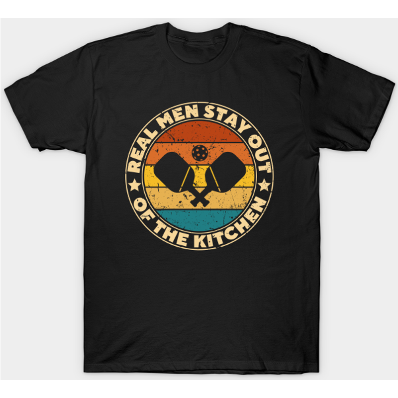 Real Men Stay Out Of The Kitchen -pickleball - Pickleball - T-shirt — T-shirts pour hommes