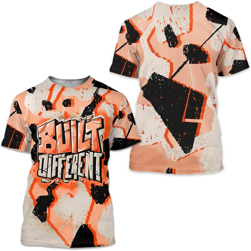 3d Printed T-shirt Matching Jordan 5 Dj Khaled Crimson Bliss — T-shirts pour hommes