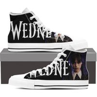 Wednesday Addams Shoes High Top Sneakers