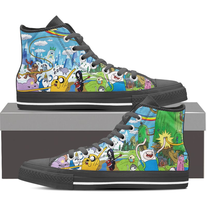 Adventure Time Shoes, Adventure Time Men's High Top Sneakers — Chaussures décontractées pour hommes