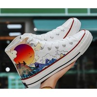 Sunset Men's High Top Sneakers — Chaussures décontractées pour hommes