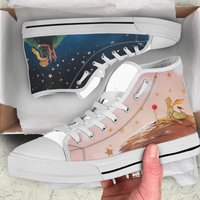 Hand Painted Men's High Top Sneakers — Chaussures décontractées pour hommes