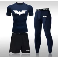 Bat Man Sportswear Set Workout Gym Wear Fitness