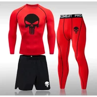 Skull Sportswear Set Workout Gym Wear Fitness — Legging femme