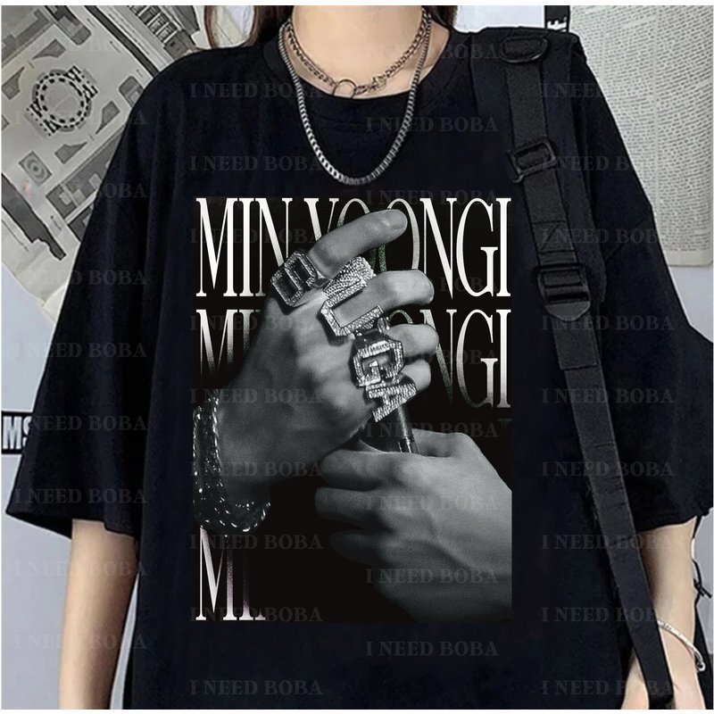 Suga Shirt | Min Yoongi Shirt | Vintage Tee — T-shirts pour hommes