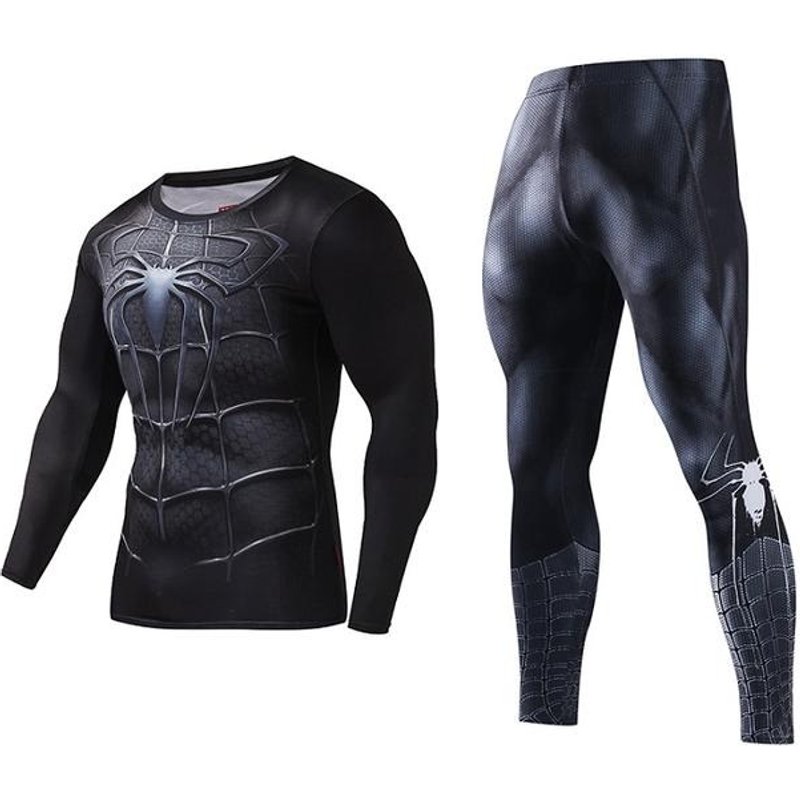 Superhero Men's Sportswear Suits Gym Tights Sets — Legging femme