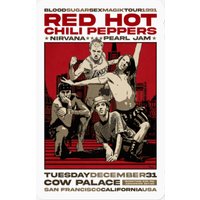 Vintage Red Hot Chili Peppers Stickers