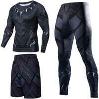 Set Men's Workout Sports Suit Gym, Men's Sportswear Suits Gym Tights Sets