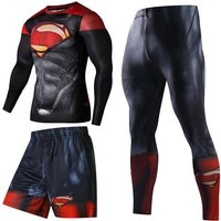 Set Men's Workout Sports Suit Gym, Men's Sportswear Suits Gym Tights Sets