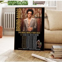 Bruno Mars World Tour 2023 Poster — Posters & Prints