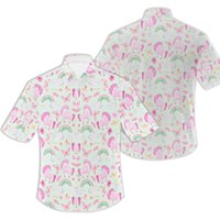 Button Down Shirt Men's Casual Wear Rainbow Unicorn Shirt