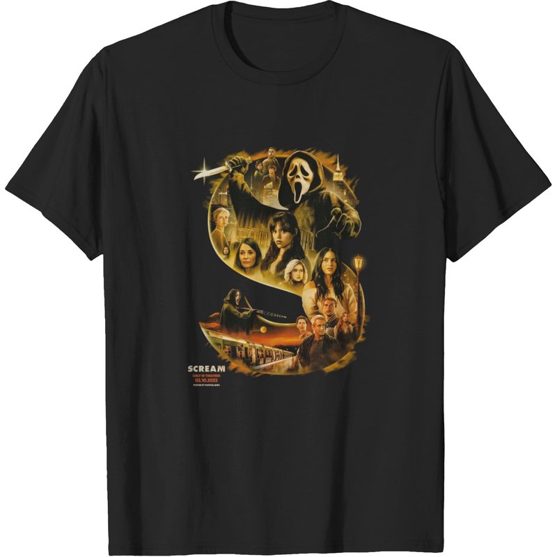 2023 Scream Vi Movie Poster T-shirt - Ghostface Fan Gift — T-shirts pour hommes