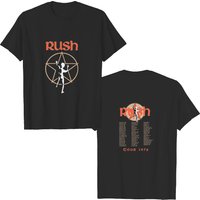 Rush Band Tshirt, Rush 1976 Tour T-shirt