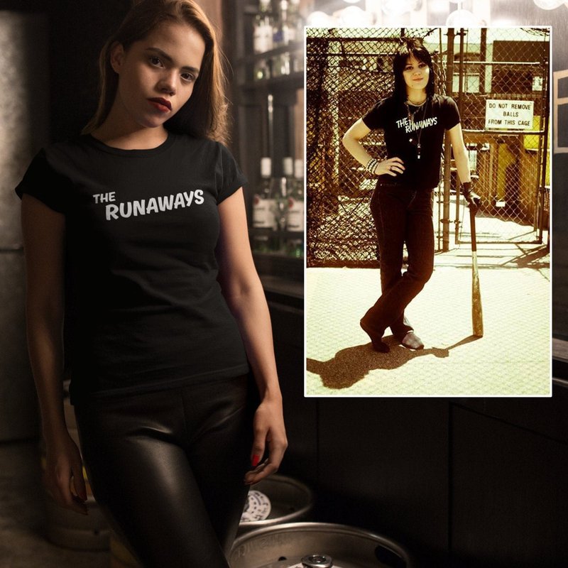 Classic The Runaways Unisex T Shirt As Worn By Joan Jett — T-shirts pour hommes