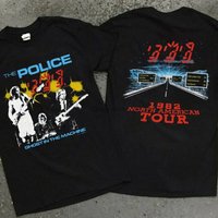 The Police Rock Band Shirt, Vintage 1982 The Police Ghost In The Machine North American Tour Shirt