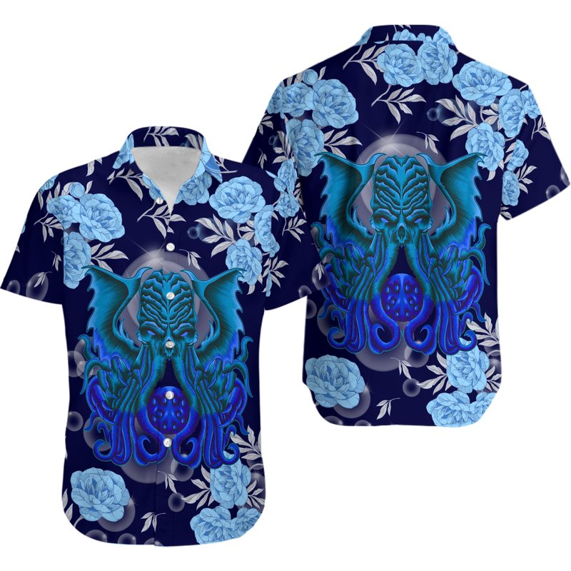 Octopus The Great Cthulhu Hawaiian Shirt — Chemises décontractées pour hommes