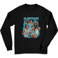Ja Morant Vintage 90s Bootleg Classic Graphic Long Sleeves | Ja Morant Basketball Bootleg Rap Long Sleeves