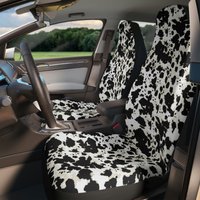 Cow Print Car Seat Covers, Seat Covers, Cow Print Car Accessories — Housses de siège de voiture