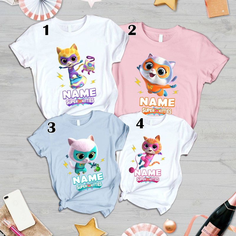 Superkitties Family Shirt - Fun Graphic Tee — T-shirts pour hommes