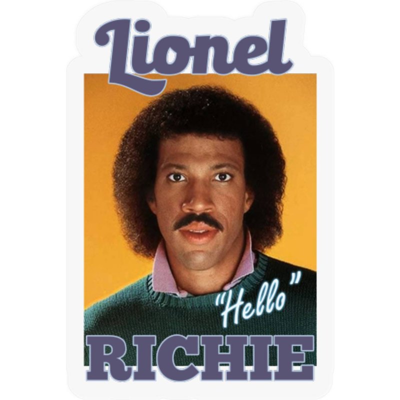Lionel Richie Hello Stickers — Autocollants et stickers