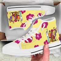 Scooby Doo, Flower Power, Cartoon High Top Sneakers