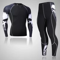 Men's Workout Sportswear Suit Men's Sportswear Suits Gym Tights Sets — Womens Leggings
