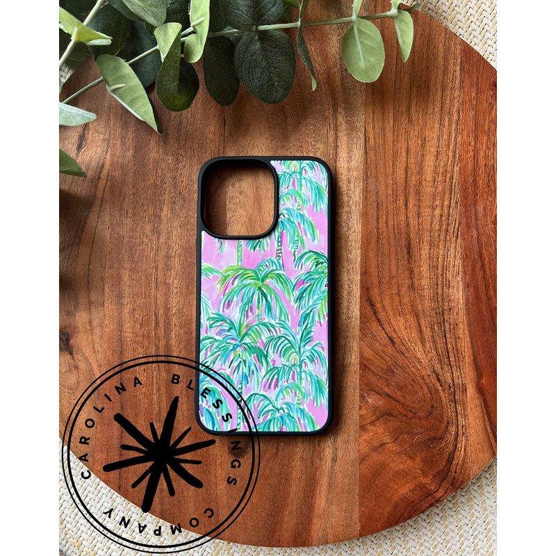 Iphone Case Preppy Charleston South Carolina Lilly Flower Tropical — Coque de téléphone