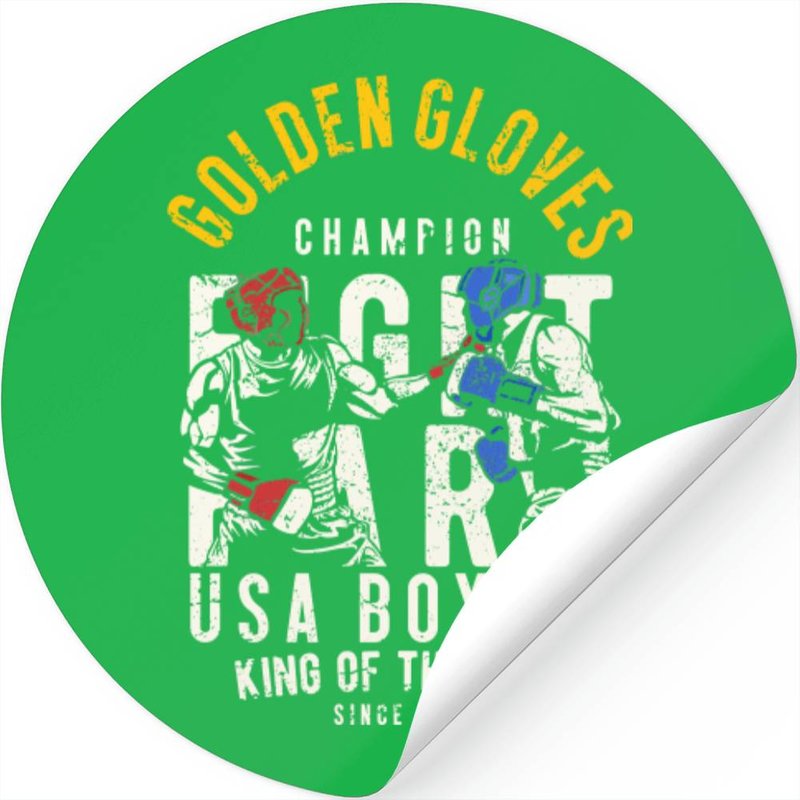 Golden Gloves Boxing Classic Stickers — Autocollants et stickers