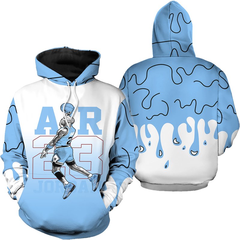 Dripping Jordan Goat Number 23 3d Hoodies — Sweats à capuche pour hommes