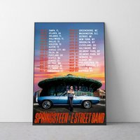 2023 Bruce Springsteen And The E Street Band Tour Poster — Affiches et impressions