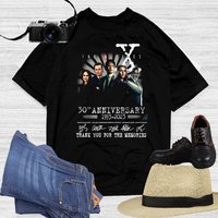 The X Files 30th Anniversary 1993-2023 Signatures T-shirt Black — Mens T Shirts