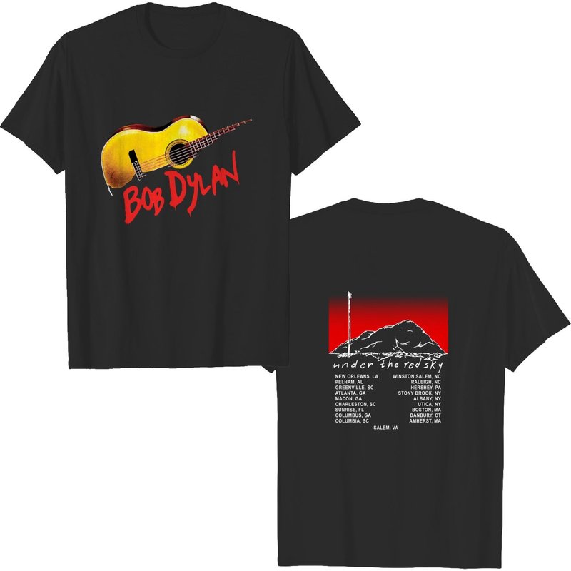 1990 Vintage Bob Dylan Under The Red Sky Tour T-shirt, Bob Dylan Shirt — T-shirts pour hommes