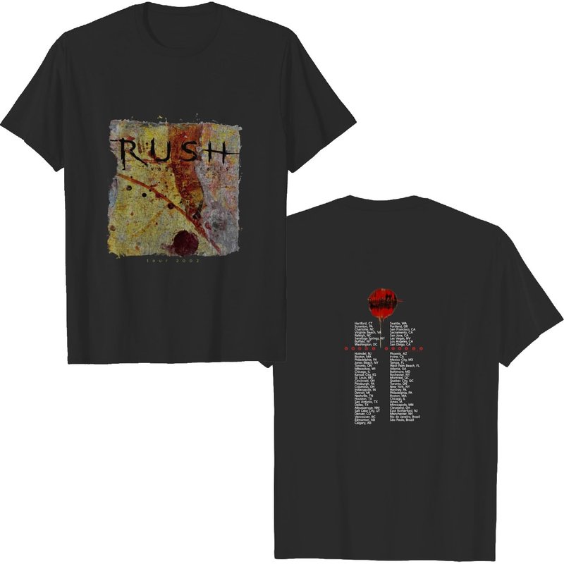 2002 Rush Vapor Trails Tour Vintage T-shirt — T-shirts pour hommes