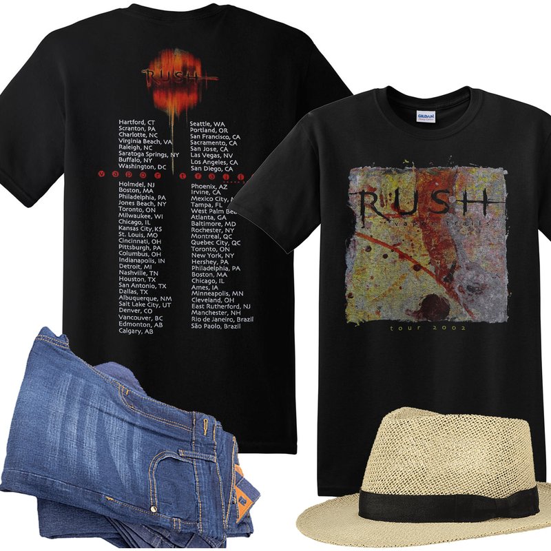 2002 Rush Vapor Trails Vintage T-shirt — T-shirts pour hommes
