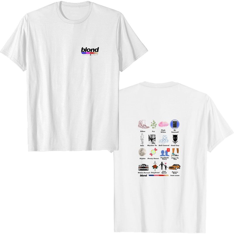 Frank Ocean Blond Album Short Sleeve T Shirt — T-shirts pour hommes