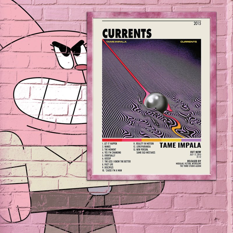 Tame Impala Poster | Currents Poster — Affiches et impressions