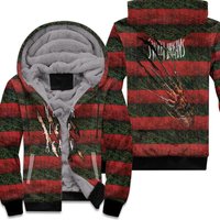 Freddy Krueger Never Sleep Again Sweet Dream Horror Film For Fan Unisex Fleece Zip Hoodie