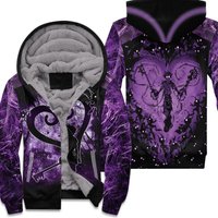 Sora Heartless Kingdom Hearts Shadow Purple Unisex Fleece Hoodie