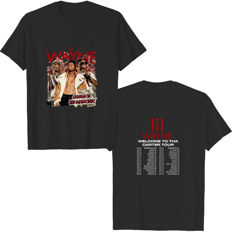 2sides Lil Wayne Welcome To Tha Carter Tour 2023 Shirt — T-shirts pour hommes