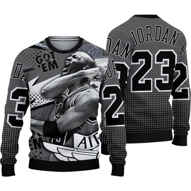 Goat Number 23 Unisex Sneaker Ugly Sweater — Chandails pour hommes