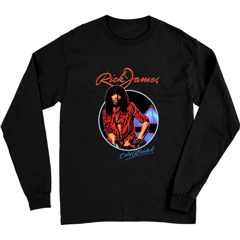 1983 Rick James Long Sleeves Cold Blooded Long Sleeves — Mens T Shirts