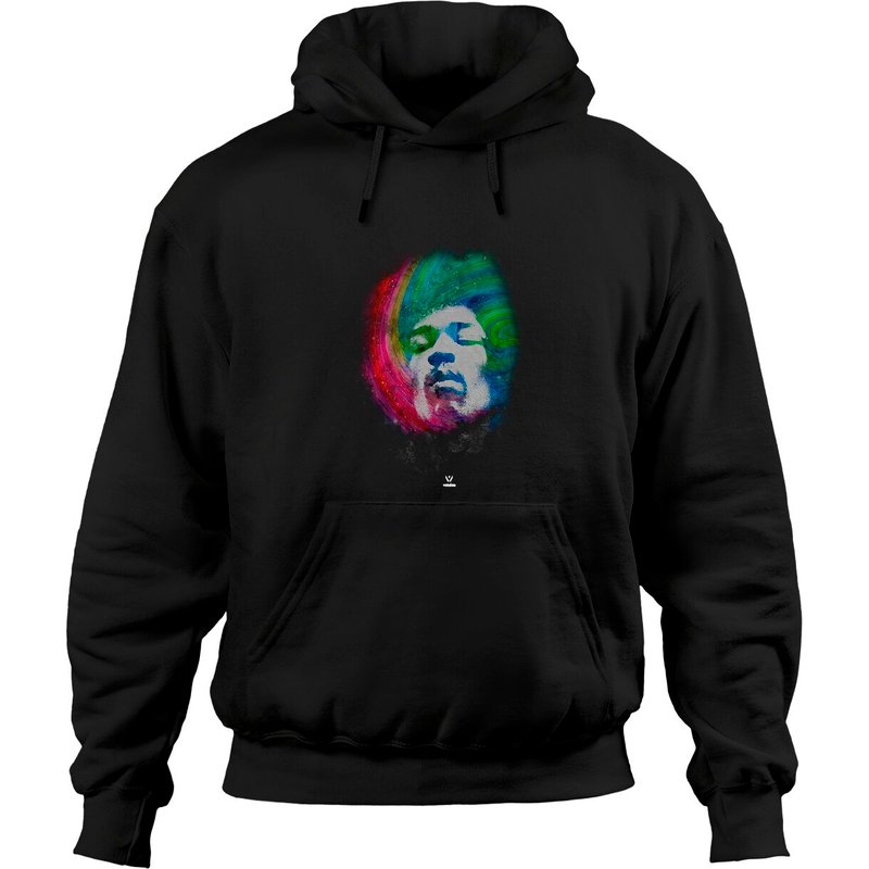 Jimi Hendrix Galaxy Face Rock Experience Hoodies Hoodies — Sweats à capuche pour hommes