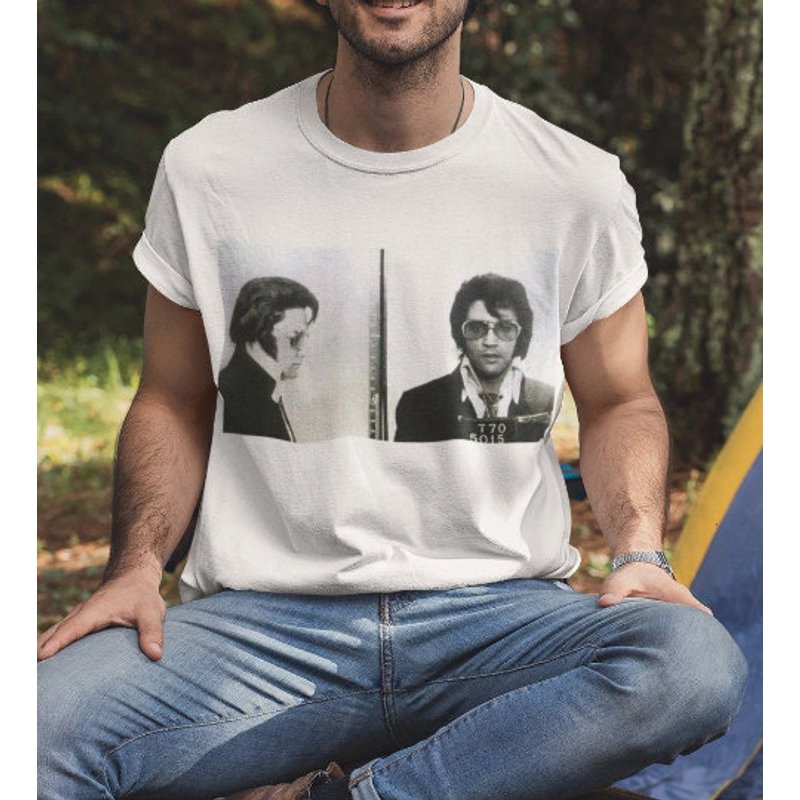 Elvis Presley Classic Mugshot T-shirt — T-shirts pour hommes