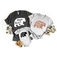 Matching Family Shirts - Papa, Mama, Baby Bear