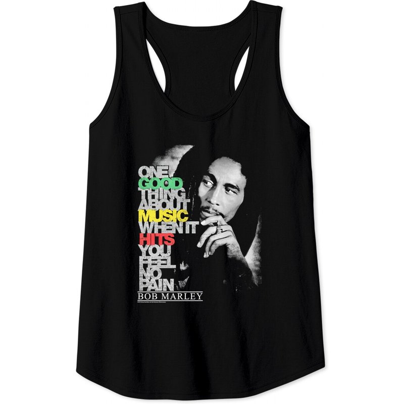 Bob Marley - Good Music Hits Adult Tank Tops — T-shirts pour hommes