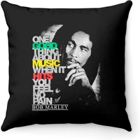 Bob Marley - Good Music Hits Adult Throw Pillows — Decorative Cushions